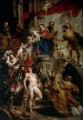 Virgen entronizada con el Niño y los Santos Barroco Peter Paul Rubens